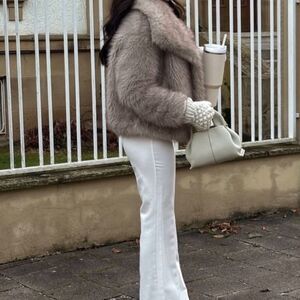 White button up jeans